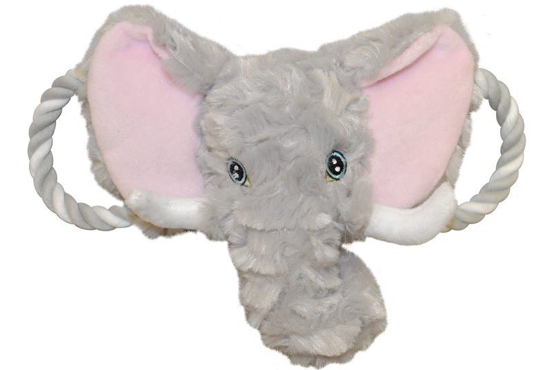 Jolly Pets Jolly Tug-a-Mal Elephant Tug/Squeak Toy, Medium - Image 1